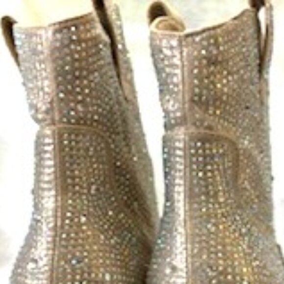2nd pair: Forever brand "River" heeled ankle boots in sparkle finish NWOT Size 8 - Picture 6 of 9